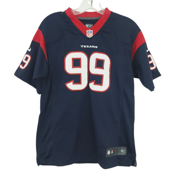 NFL Nike Houston Texans Jersey Kids Large JJ Watt #99 Blue Red - Picture 1 of 8